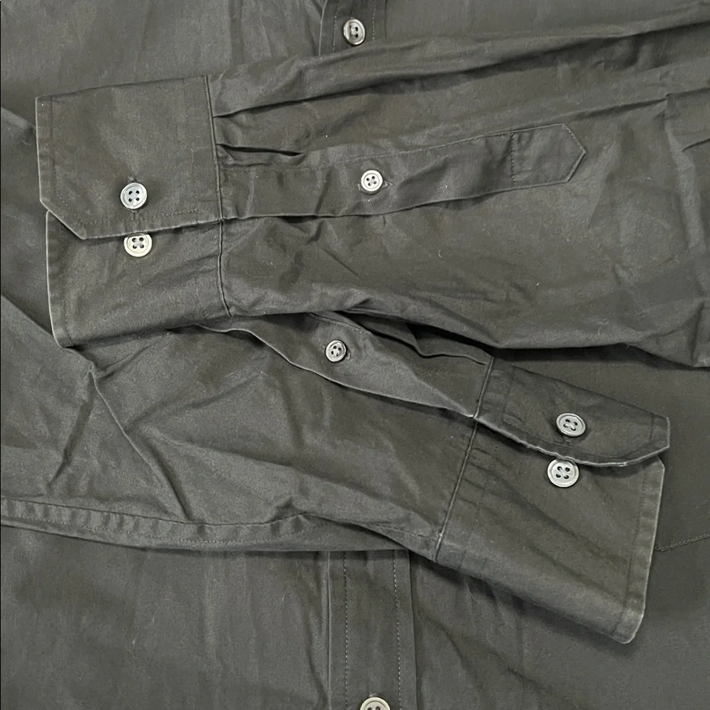 Banana Republic Relaxed Fit Cotton Button Down Shirt Brown Size Large